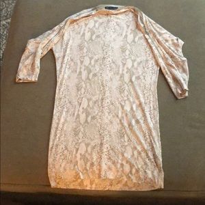 Armani Exchange A/X snakeskin print tunic dress